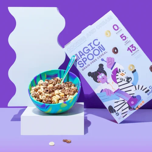 MAGIC SPOON, Céréale Cookies & Cream, 13g Protéines, 0 Sucre , 5g Carbs, Keto