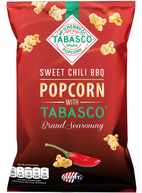 TABASCO, Pop Corn Sweet Chili Barbecue et Piment Rouge