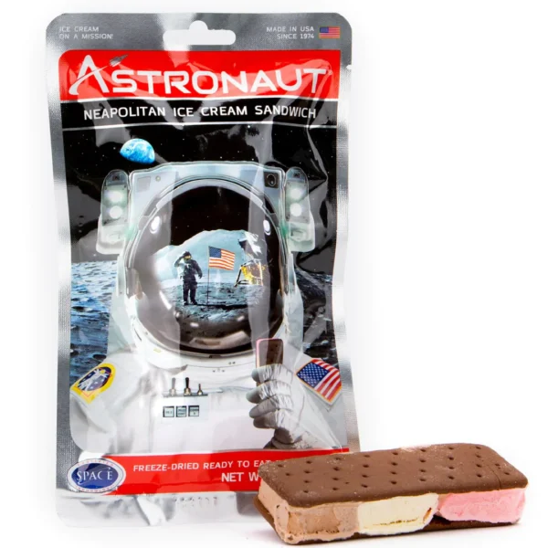 Astronaut, Glace Sandwich, Lyophilisé, Napolitaine, 100% Naturel