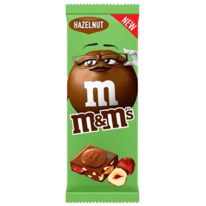 M&M’s, Tablette De Chocolat Au Lait Noisette, 165 g, Édition limitée