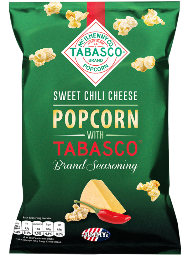 TABASCO, Pop Corn Sweet Chili Fromage et Piment Rouge