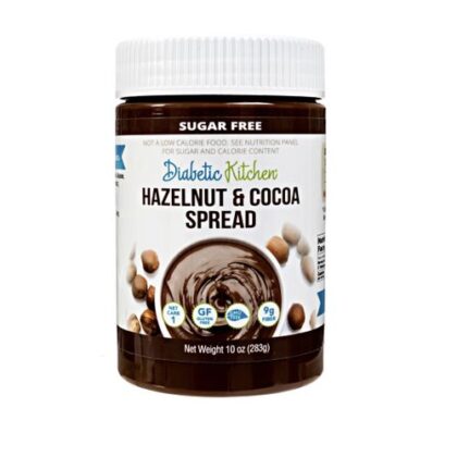 DIABETIC KITCHENS, Tartinade Au Chocolat et Aux Noisettes, 0 Sucre, 1 g Glucides, 239 g