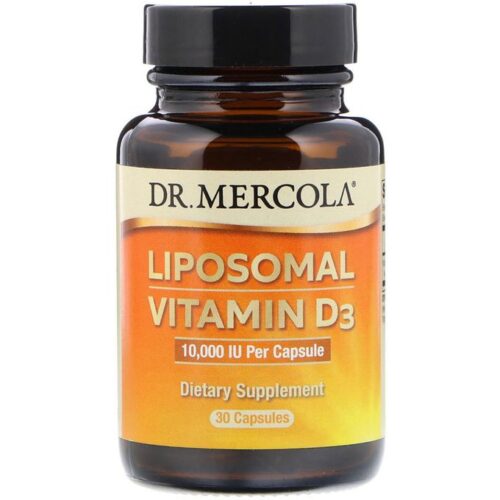 Dr Mercola Liposomale Vitamin D3, Qualitée Supérieure Premium ,10000 IU, 30 Capsules (Copie)