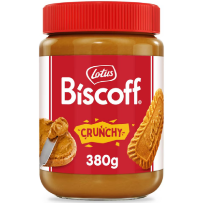 Lotus Biscoff, Pâte à tartiner Speculoos, Crunchy, 380 G