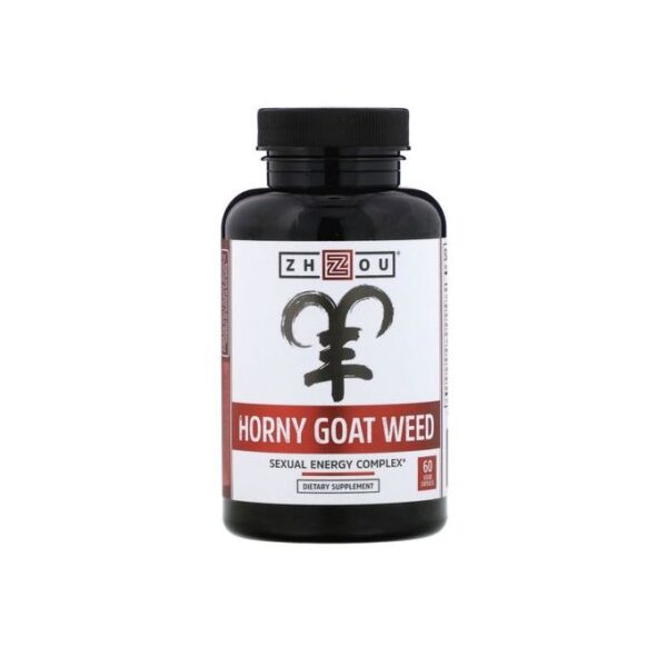 Horny Goat Weed, Améliorer la libido, Endurance & l’Énergie sexuelle, 60 Vegy Caps
