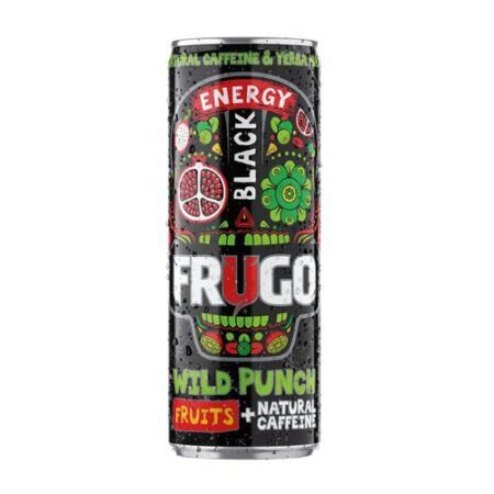 Boisson Énergisante, Wild Punch Black, Fruit du Dragon, 0 sucre ajouté, 330ml
