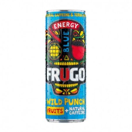 Boisson Énergisante, Wild Punch Blue, 0 sucre ajouté, 330ml