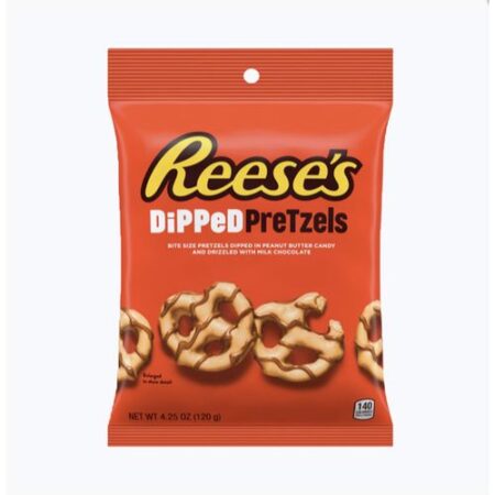 REESES, Pretzels Enrobé de Beurre de cacahuète,120g