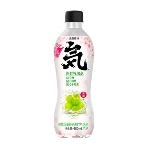 Genki Forest Eau Pétillante Gazeuse, Arôme Raisins, 480 ml
