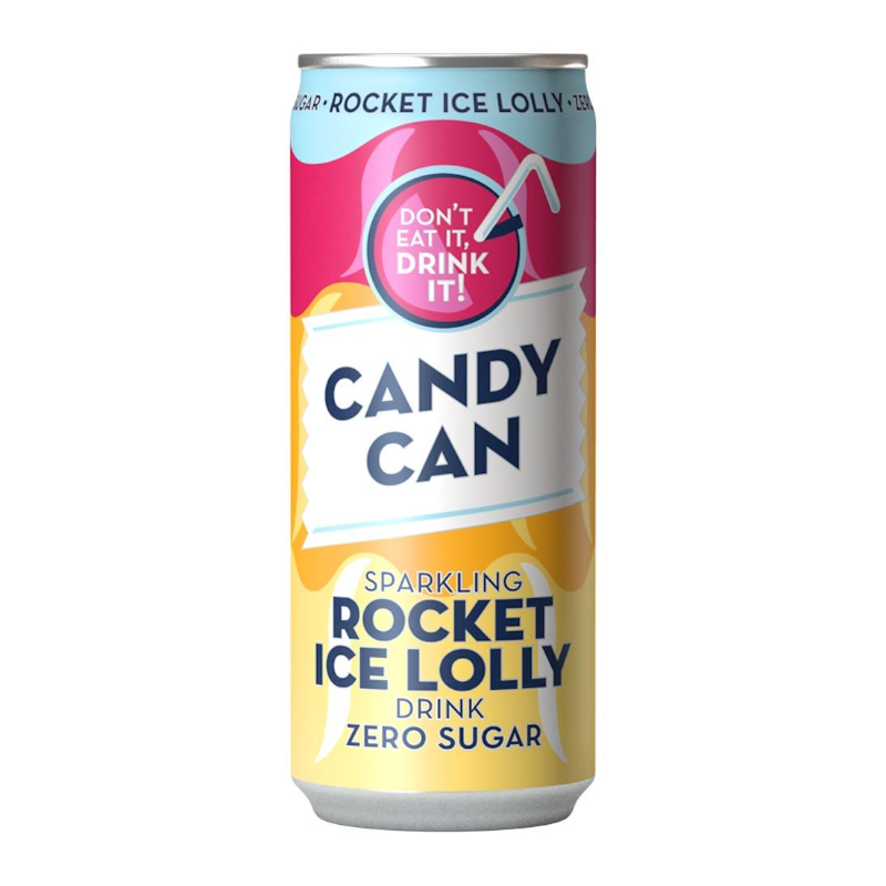 CANDY CAN, Rocket Lilly, Boisson Pétillante, 0 Sucre, 330 ML – Image 2