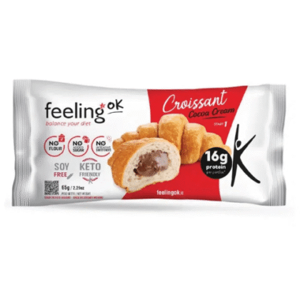Feeling OK Croissant Protéiné Au Chocolat, 16 g Protéine, 0 Sucre, Keto