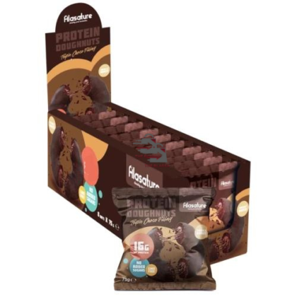 Alasature Donuts Protéinés, Triple Chocolat, 16 g de Proteine8 X