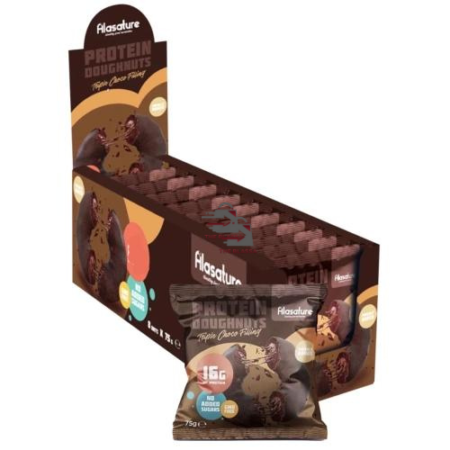 ALASATURE, Donuts Protéinés , Triple Chocolat, 16g de Proteine8 X