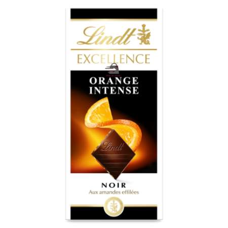 LINDT, EXCELLENCE, Noir Orange Intense, 100g