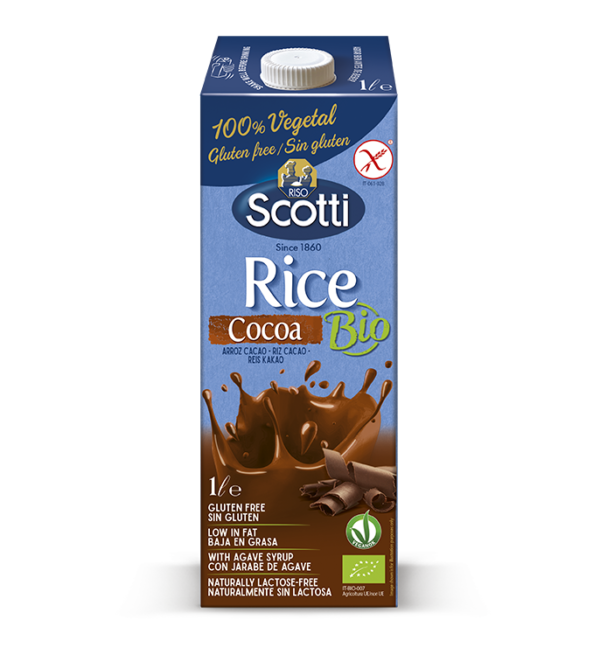 Riso Scotti Boisson au Riz et au Cacao, Bio, 1 Litre