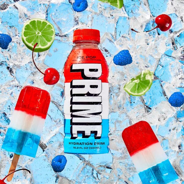 Prime Hydration, Ice Pop, 500 ml, 0 Sucre