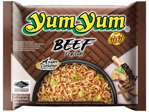 Yum Yum, Nouilles Instantanées,Bœuf, Halal