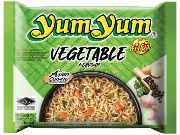 Yum Yum Nouilles Instantanées, Saveur Vegan, Halal