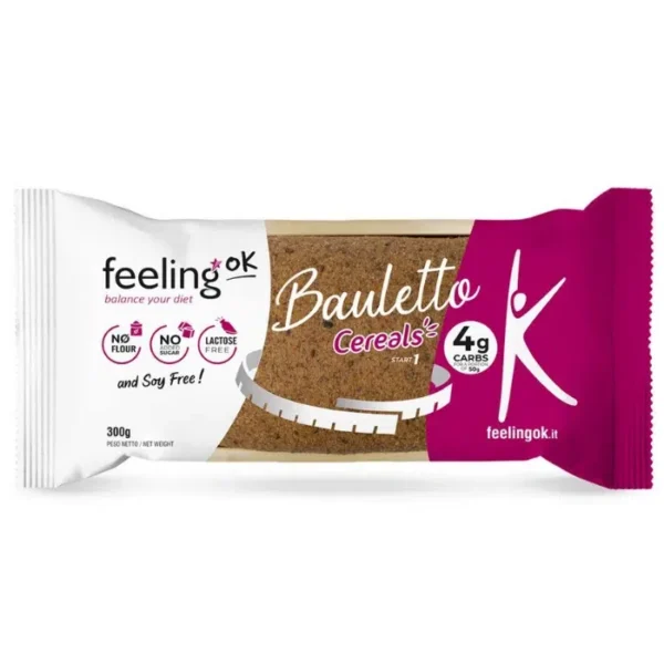 Feeling OK Bauletto, Pain de Mie, Céréal, Keto, 300 g