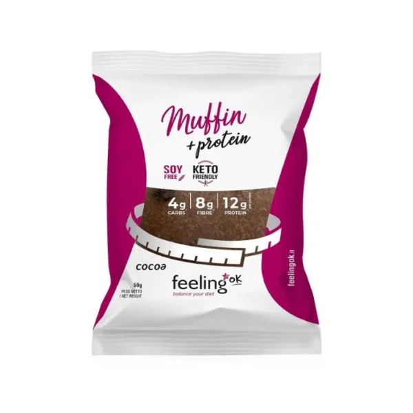 Feeling OK Muffin Proteiné, Cacao, 50 g