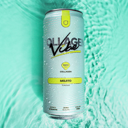 Collagen Vibe, Boisson Collagène, 1000 mg, Saveur Mojito, 330 ml