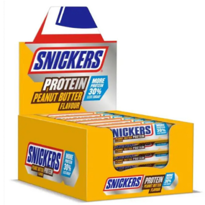 Snickers Peanut Butter Protein Bar, Chocolate, 18 x 47 g