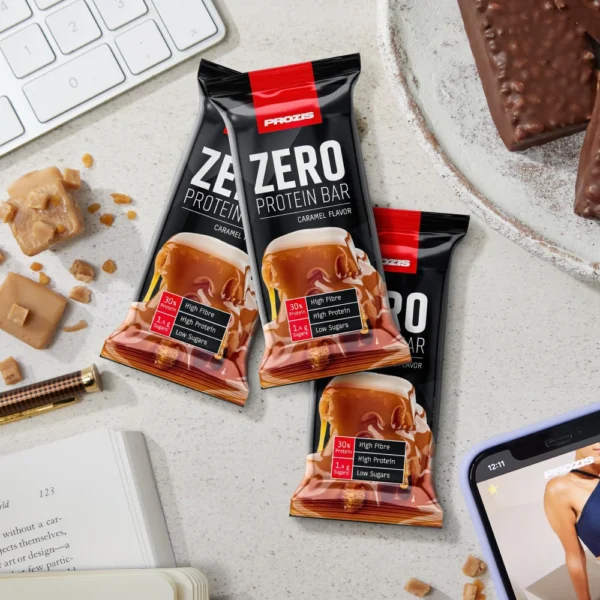Prozis, 3 x Zero Protein Bar - Faible Teneur en Sucres