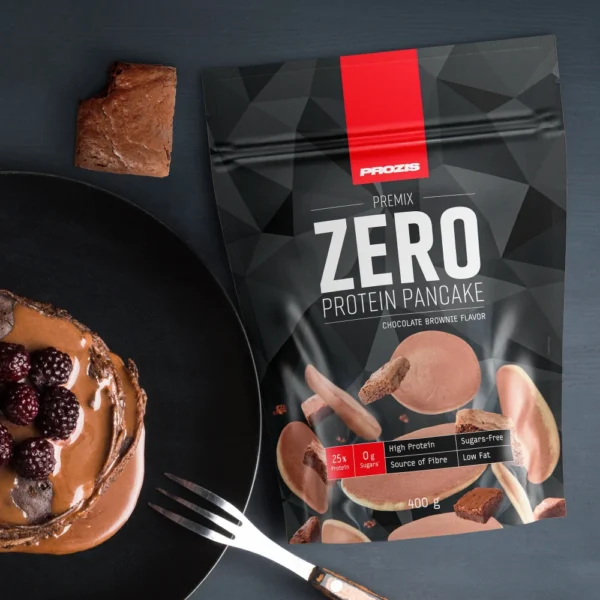 PROZIS, Zero Protein Pancake 400 g, Brownie Chocolat
