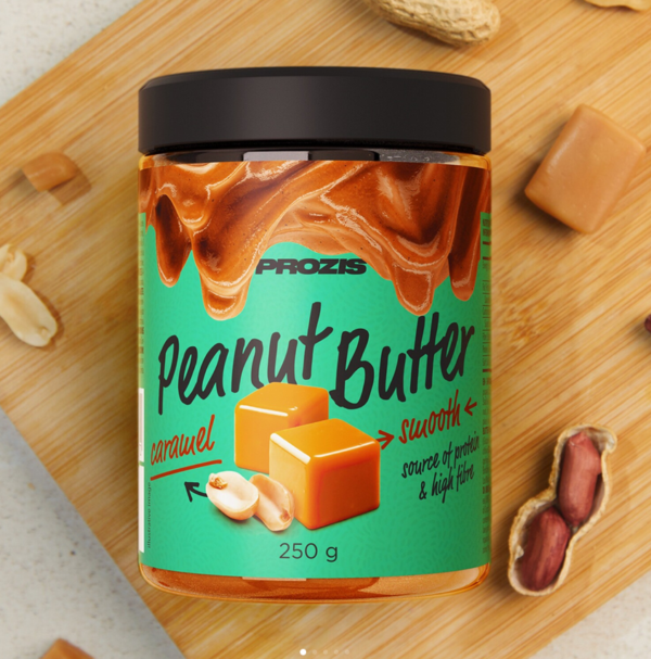 Prozis, Caramel Peanut Butter, Crunchy, 250 g