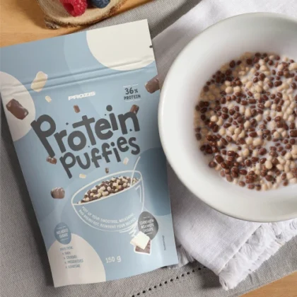 Prozis Protein Puffies - Chocolate Duo - White & Milk Chocolate, 36 % Protein, 150 g