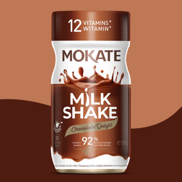 MOKATE, MILK SHAKE | Chocolate Delight, 12 Vitamines
