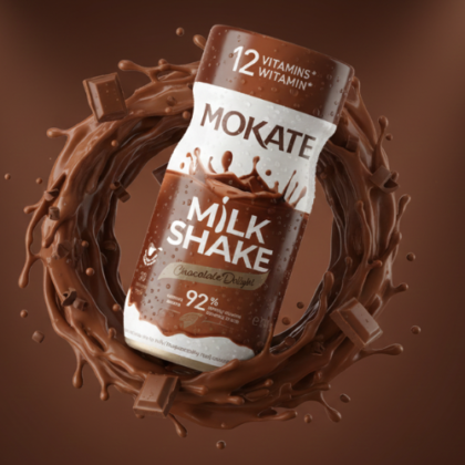 MOKATE MILKSHAKE Chocolate Delight, 12 Vitamines