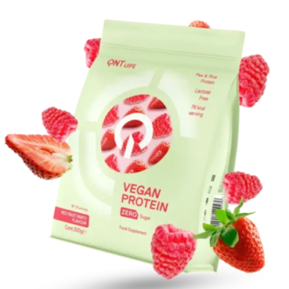 QNT Vegan Protein Red Fruits Zero Sugar 500g