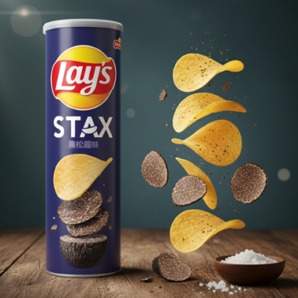 Lay’s Black Truffle 90 g | Chips Premium Saveur Truffe Noire