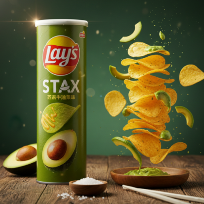 Lay's Avocado Mustard Potato Chip 270 g – Chips Saveur Avocat & Moutarde