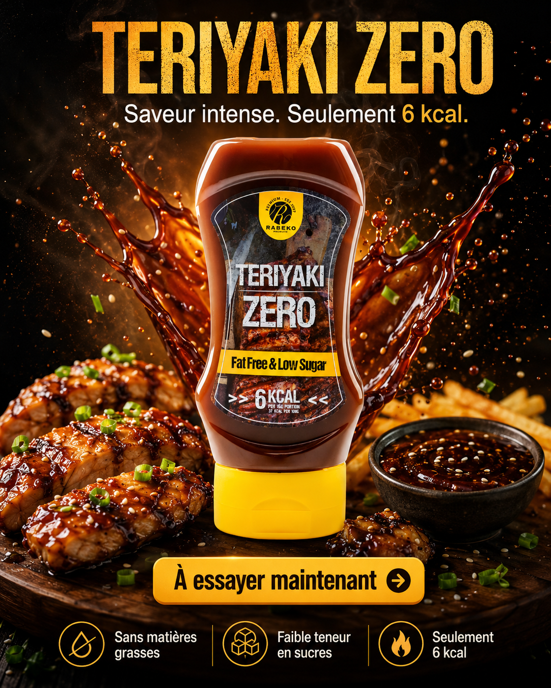 RABEKO Sauce Teriyaki Zero 350ml