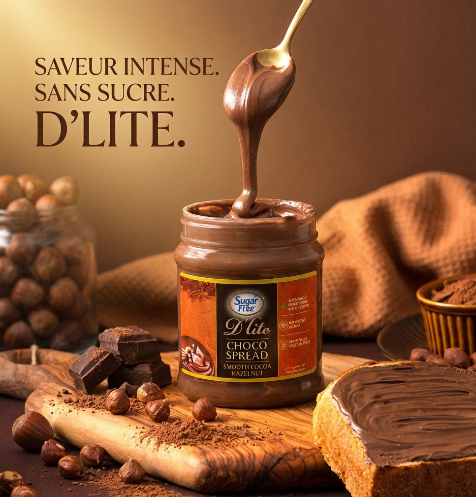 sugar free delite choco smooth hazelnut spread the blassa