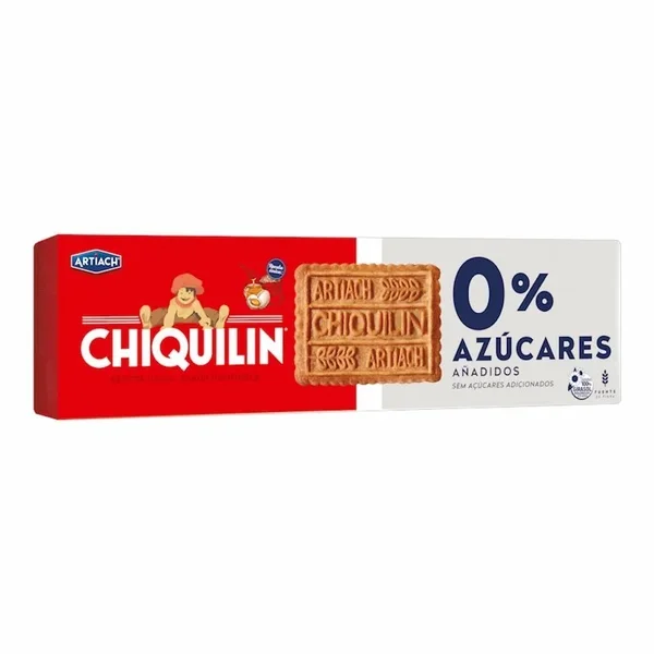 Artiach – Galettes Sans Sucre Chiquilin Artiach 175g – Biscuits légers et croustillants sans sucre ajouté