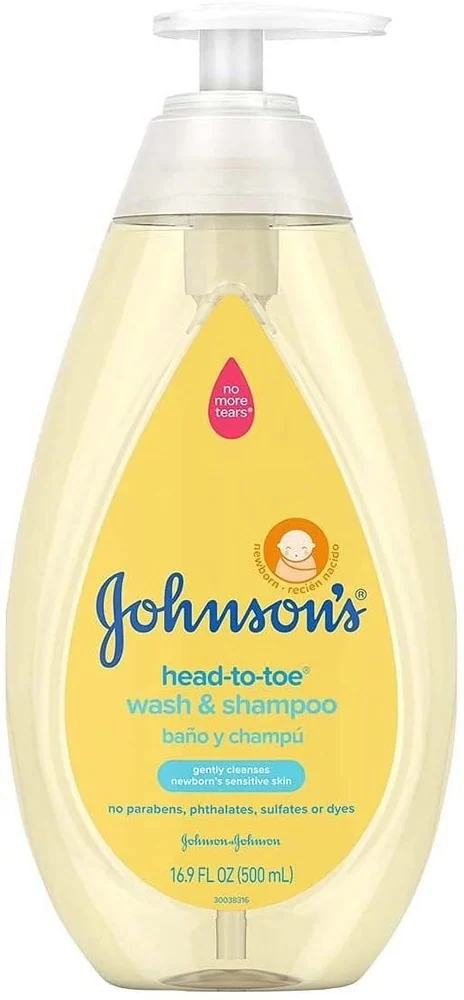 Johnson's – Shampoing Bebe Top to Toe Johnson & Johnson 500ml – Nettoyage Doux Corps & Cheveux