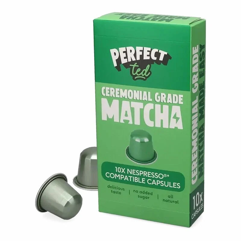 PERFECT TED Capsules Matcha Ceremonial Grade – Boite de 10