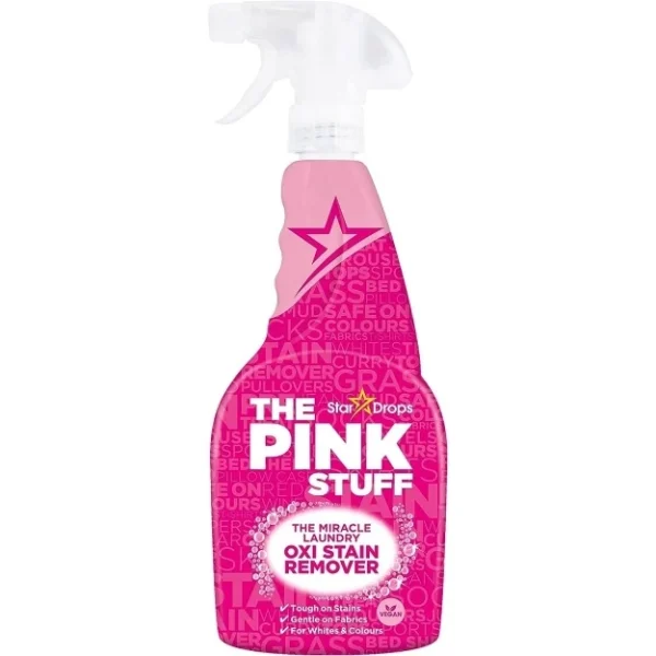 The Pink Stuff The Miracle Laundry Oxi Stain Remover Spray 500ml – Détachant Oxygéné pour Linge