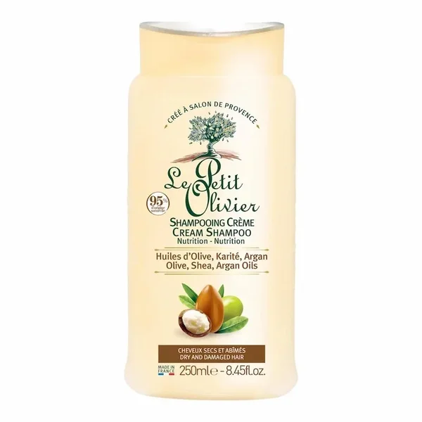 LE PETIT OLIVIER – Shampoing Crème Nutrition Huile d’Olive, Karité et Argan 250ml