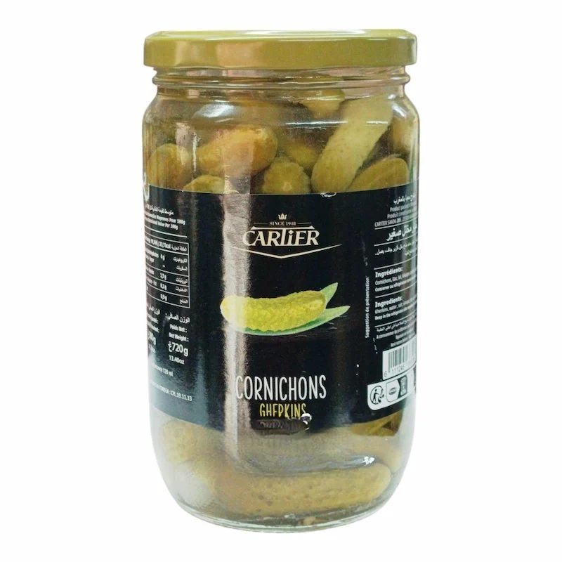 Cartier – Cornichons Cartier – 720 g – Croquants et Saveurs Authentiques