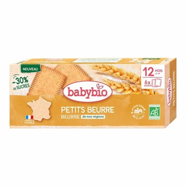 Babybio Biscuit Petit Beurre 120 g (12m+) – Biscuits Bébé Bio Sans Huile de Palme