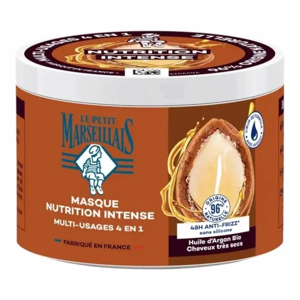 Le Petit Marseillais Masque Nutrition Calendula & Huile d’Argan Bio – 370 ml