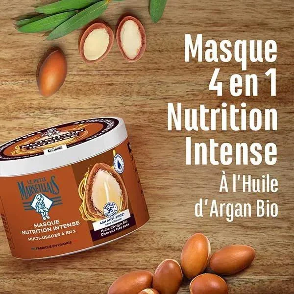 Le Petit Marseillais Masque Nutrition Calendula & Huile d’Argan Bio – 370 ml — vue 3
