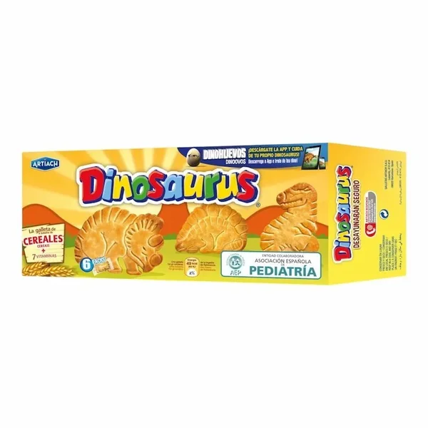 Artiach – Biscuits Original Dinosaurus Artiach 185 g – Biscuits Chocolatés Iconiques