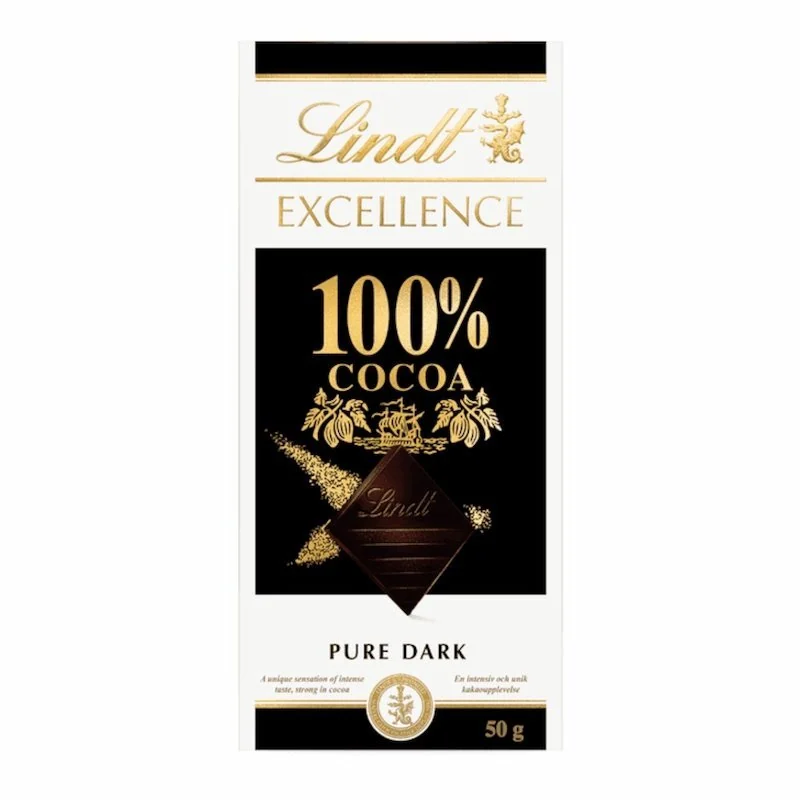 Lindt EXCELLENCE 100% Cocoa Block 50g