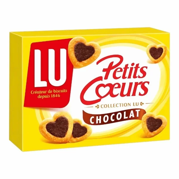 LU – Biscuit Feuillete au Chocolat Petits Coeurs – 125g | LU – Plaisir Gourmand et Croquant