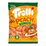 Trolli Peach Rings Halal 100 g – Bonbons Gélifiés Saveur Pêche,